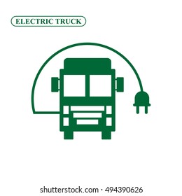 Electric Truck Vector Icon