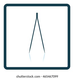 Electric tweezers icon. Shadow reflection design. Vector illustration.