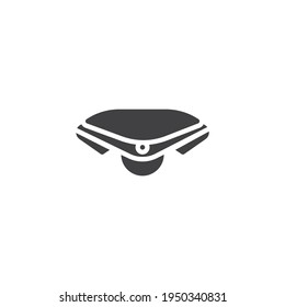 Electric unicycle vector icon. filled flat sign for mobile concept and web design. Electric scooter glyph icon. Symbol, logo illustration. Vector graphics