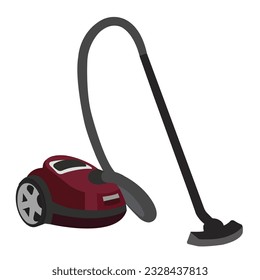 Electric Vacuum Cleaner for house cleaning, 3d illustration, 