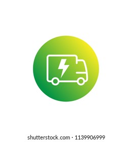 Electric Van, Delivery Truck Icon