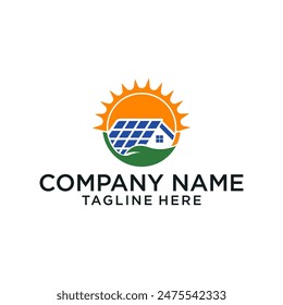 electric vector abstract solar logo