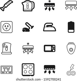 electric vector icon set such as: abstract, hand, clothing, steel, health, service, television, charger, flash, generation, coffee, thermal, purity, art, business, infinity, light, body, signal
