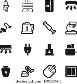 electric vector icon set such as: body, firewood, auto, adapter, tea, conditioning, ventilation, handle, teapot, linear, fire, spark-plug, vehicle, door, education, shape, connector, double, wood