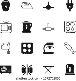 electric vector icon set such as: desktop, graphic, fresh, cut, conditioning, screen, new, hygiene, furniture, field, wind, clean, show, classic, video, force, tv, cleaning, plastic, attraction