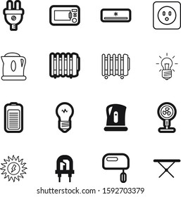 electric vector icon set such as: illumination, wind, estate, blank, connection, fuel, food, teapot, generation, economy, cook, adapter, board, summer, new, wall, cloth, structure, acid, usa, empty