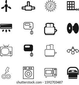 electric vector icon set such as: cable, room, outline, material, clothes, estate, laundry, web, cooling, communication, connections, 3d, printer, rice, chandelier, windmills, plastic, connected