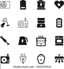 electric vector icon set such as: plug, mixer, epilators, split, connect, beauty, blue, vacuum, oven, cooling, blow, work, connection, refresh, hygiene, cleanup, razor, care, exhaust, housework