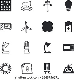 electric vector icon set such as: wave, hybrid, motherboard, warming, cooling, morning, kitchenware, internet, thermal, oscillation, quality, pole, shape, coffee, boil, future, heated, waves