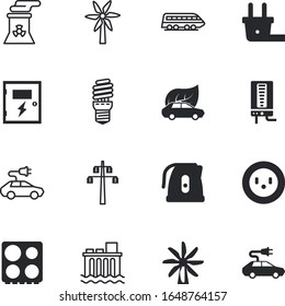 electric vector icon set such as: preparation, fast, cook, boil, sketch, off, hydro, building, cooling, metro, countryside, drink, rail, food, breaker, electronics, morning, beverage, climate, line