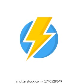 Iconos vectoriales eléctricos aislados. Iconos de destello del parpadeo. Colección de iconos flash. Logo de Bolt. Símbolos eléctricos. Símbolos del rayo eléctrico. Signo de luz flash. Ilustración del vector