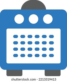 ilustración de vectores eléctricos en un fondo transparente. Símbolos de calidad superior. Iconos vectoriales de glifos para diseño de conceptos y gráficos. 
