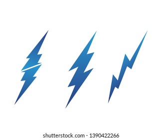 electric Vector lightning icon logo and symbols
