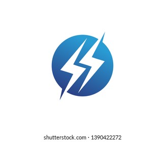 Electric Vector Lightning Icon Logo Symbols Stock Vector (Royalty Free ...