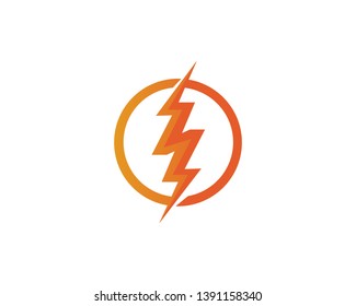 electric Vector lightning icon logo and symbols
