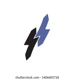 electric Vector lightning icon logo and symbols
