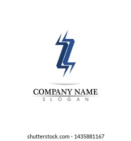 electric Vector lightning icon logo and symbols
