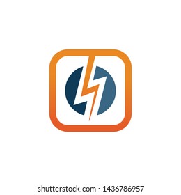electric Vector lightning icon logo and symbols
