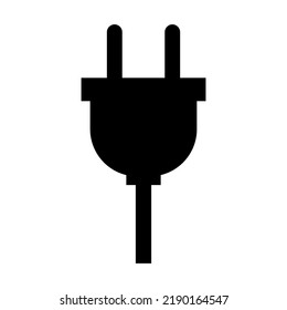Icono de enchufe de vector eléctrico. Símbolo de diseño de sitio web, logotipo, aplicación, interfaz de usuario. Ilustración del vector, EPS10