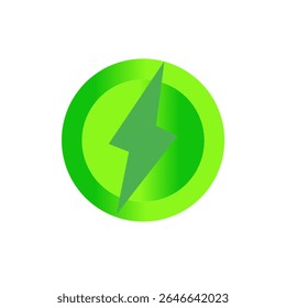 Electric Vehicle Battery Logo Vector Design, suitable for company applications website, Indonesia