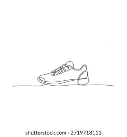 Carregamento do veículo elétrico com uma única ilustração de desenho de linha contínua