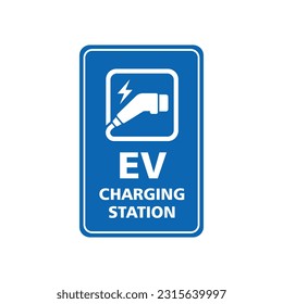 electric vehicle charging station car charger connector sign and symbol icon