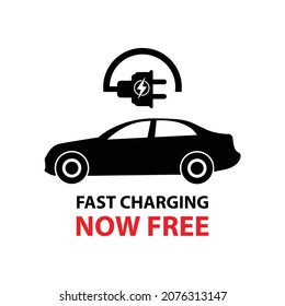 Electric Vehicle Charging station icon Vector Art. 
