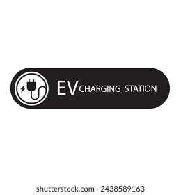 Electric vehicle charging station on white Vector Image