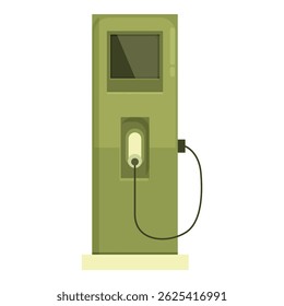 Electric vehicle charging station stands ready to power up cars, promoting sustainable transportation and reducing carbon emissions
