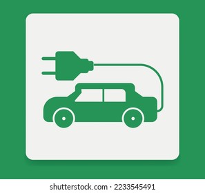 electric vehicle energy recharging instructions logo