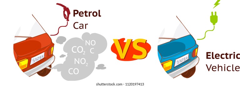 Electric vehicle and gasoline car fueling