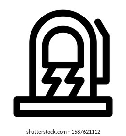 electric vehicle icon isolated sign symbol vector illustration - high quality black style vector icons
