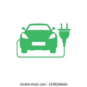 Electric Vehicle Icon Vector Illustration Stock Vector (Royalty Free ...