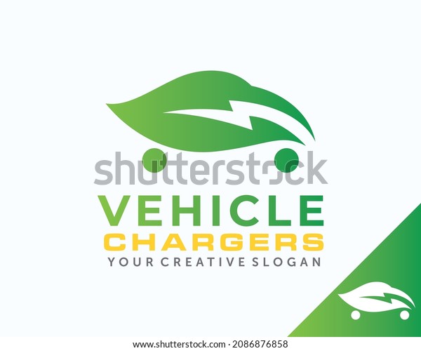 Electric\
Vehicle logo. Electric Car Logo design\
vector