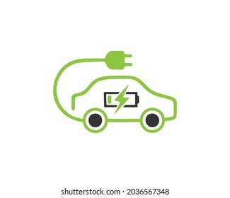 Elektrisches Fahrzeug Logo Design kreative moderne Vektorvorlage.