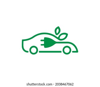 Electric vehicle logo design creative modern vector template.