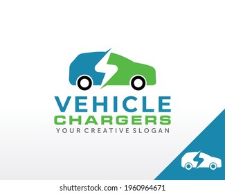 Electric Vehicle logo. Electrical logo design vector