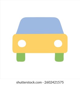 Electric Vehicle Vector Icon for Sustainable Transport and Green Energy