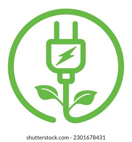 Electric vehicles charging station icon. Sign of electric car fast charging spot. 