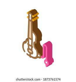 electric violin glyph icon vector. electric violin sign. isolated contour symbol black illustration