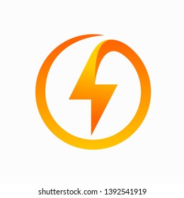 Electric or voltage icon logo