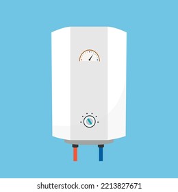 Electric wall boiler, illustration, vector, cartoon