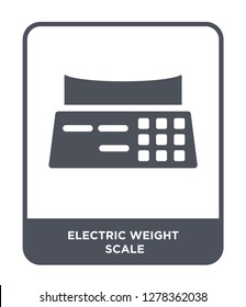 electric weight scale icon vector on white background, electric weight scale trendy filled icons from Bistro and restaurant collection, electric weight scale vector illustration