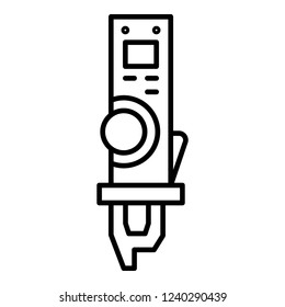 Electric welder tool icon. Outline electric welder tool vector icon for web design isolated on white background