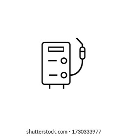 Electric welding icon. welding equipment sign
