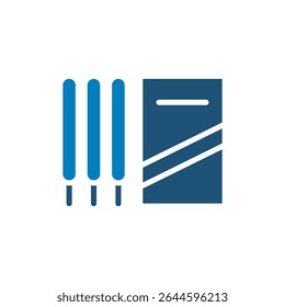 electric welding material icon solid vector design in trendy style