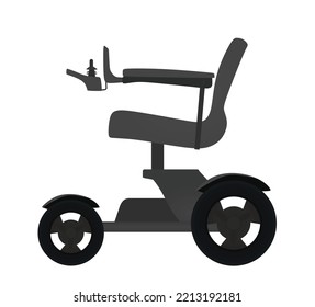 Electric wheel chair. vector illustration