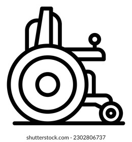 Electric wheelchair icon outline vector. Scooter chair. Mobility power