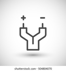 Electric wire line icon