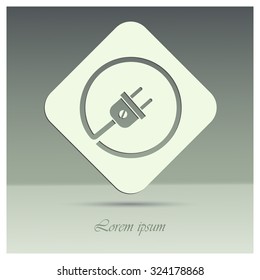 electric wire with plug showing house